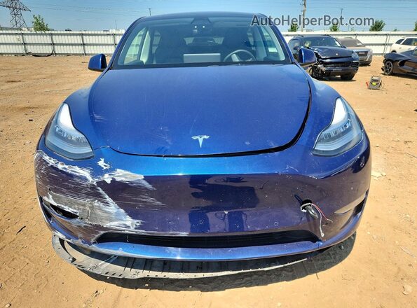 5YJYGDEE9MF121126 2021 TESLA MODEL Blue Հետևի տեսք
