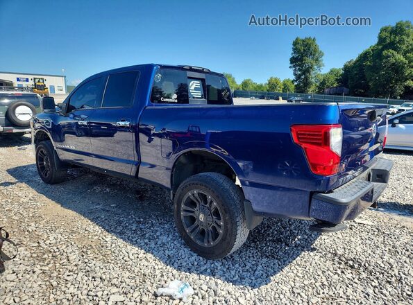 1N6BA1F48GN514954 2016 NISSAN TITAN Синий Задняя правая четверть
