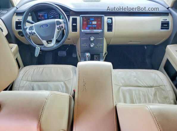 2FMGK5C80GBA10703 2016 FORD FLEX Blue ხელსაწყოთა პანელის ხედი