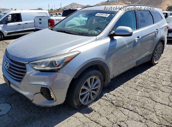 KM8SM4HFXKU298884 2019 HYUNDAI SANTA Silver Rear left
