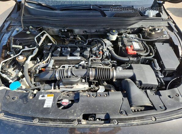 1HGCV1F11JA075601 2018 HONDA ACCORD Brown ძრავის განყოფილების ხედი
