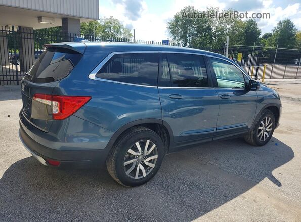 5FNYF5H3XMB024326 2021 HONDA PILOT Синий Передняя правая четверть