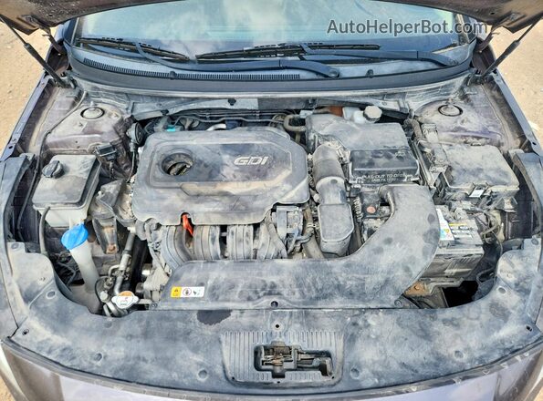 5NPE34AF0HH441259 2017 HYUNDAI SONATA Brown Vista del compartimento del motor