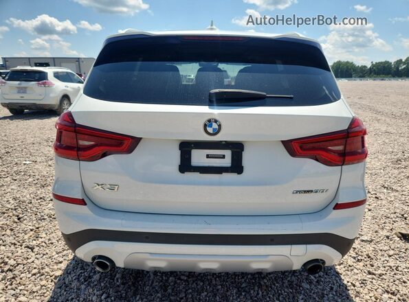 5UXTR7C55KLE94698 2019 BMW X3 White წინა სალონის ხედი