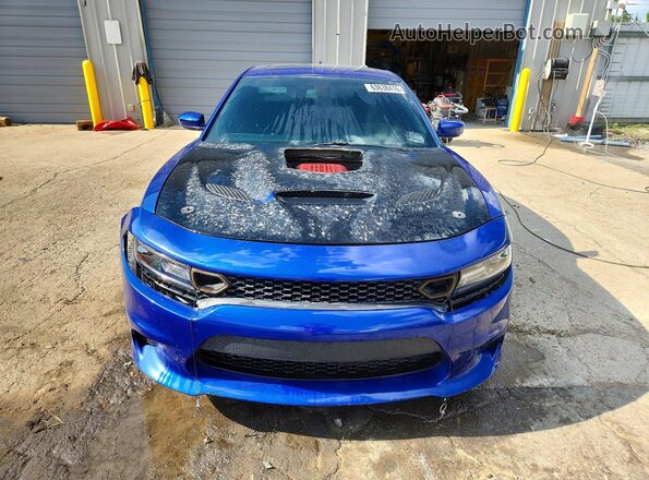 2C3CDXL90KH595360 2019 DODGE CHARGER Blue Widok z tyłu