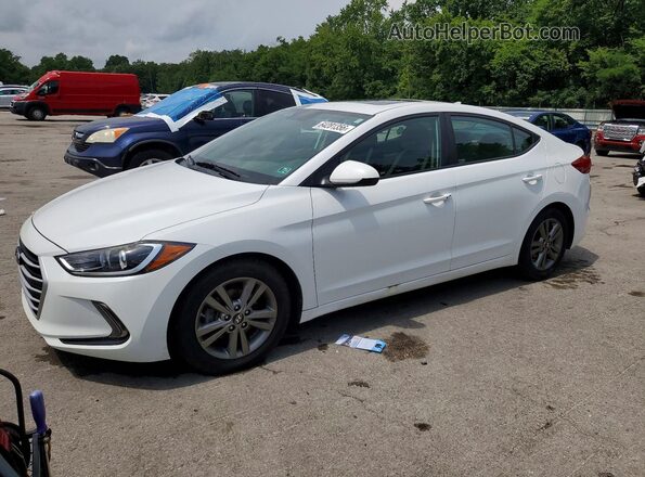 5NPD84LF5JH214679 2018 HYUNDAI ELANTRA White Հետևի ձախ