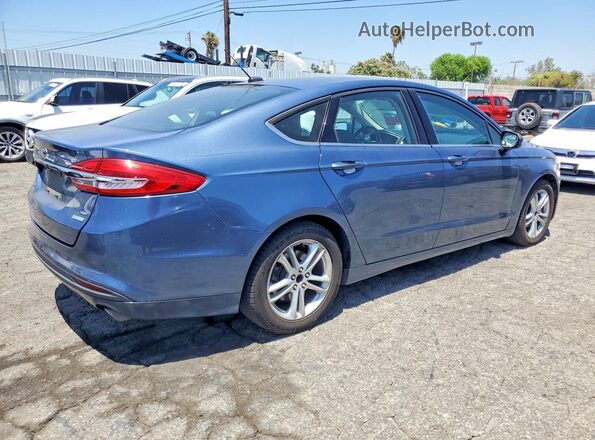 3FA6P0HD4JR167403 2018 FORD FUSION Blue Przód prawy