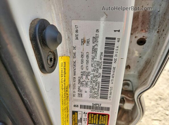 5TFAZ5CN9HX044953 2017 TOYOTA TACOMA Белый Вид наклейки с VIN-кодом