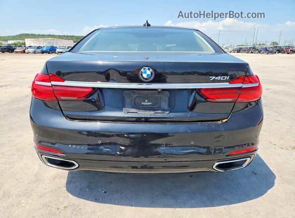 WBA7E2C50GG503948 2016 BMW 7 SERIES Black Widok wnętrza z przodu