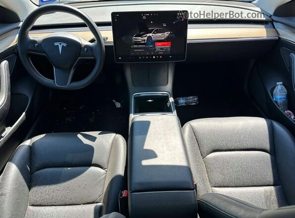 5YJ3E1EA1PF385831 2023 TESLA MODEL Синий Вид сзади