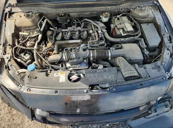 1HGCV1F30JA048293 2018 HONDA ACCORD Черный Вид подкапотного пространства