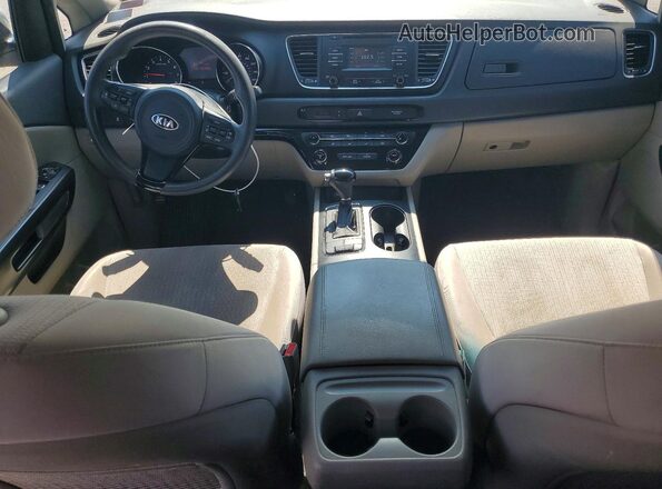 KNDMA5C11G6157401 2016 KIA SEDONA White Instrument cluster view