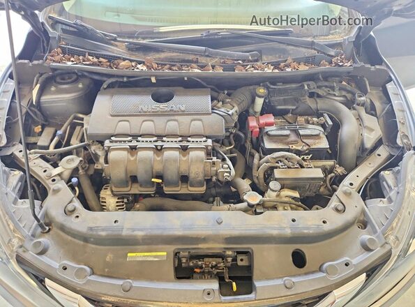 3N1AB7AP6KY315982 2019 NISSAN SENTRA Серый Вид подкапотного пространства