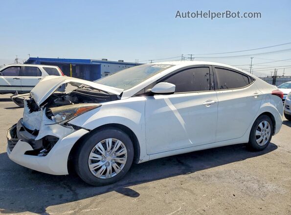 5NPDH4AE9GH772022 2016 HYUNDAI ELANTRA Белый Задняя левая четверть