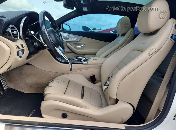 WDDWJ4JB8HF407383 2017 MERCEDES-BENZ C-CLASS White Առջևի վահանակի տեսք
