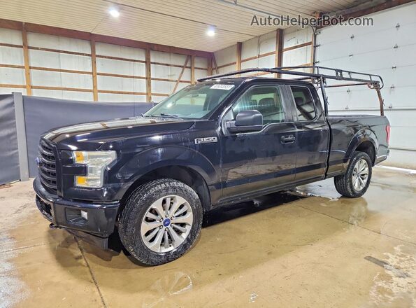 1FTEX1EP4HFA22976 2017 FORD F150 Черный Задняя левая четверть