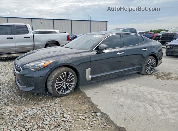 KNAE25LA4J6012228 2018 KIA STINGER Black უკანა მარცხენა