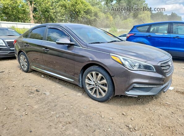 5NPE34AF0HH441259 2017 HYUNDAI SONATA Brown Vista frontal