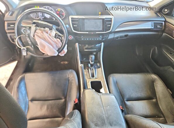 1HGCR3F80HA025408 2017 HONDA ACCORD Black Vista del cuadro de instrumentos