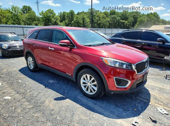 5XYPGDA53GG109682 2016 KIA SORENTO Red Widok z przodu