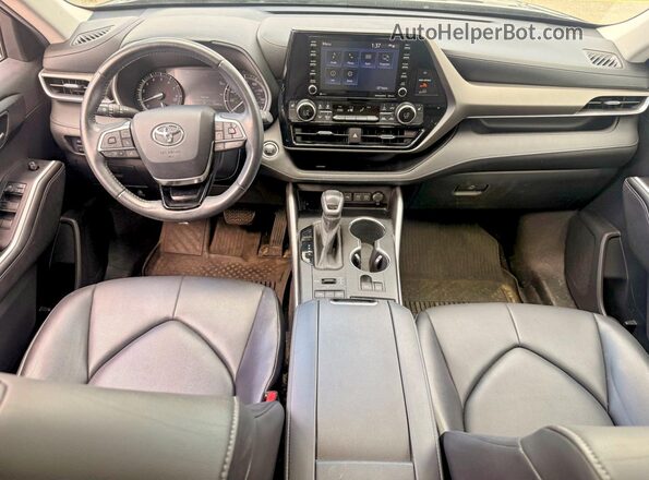 5TDGZRBHXLS002383 2020 TOYOTA HIGHLANDER Черный Вид щитка приборов