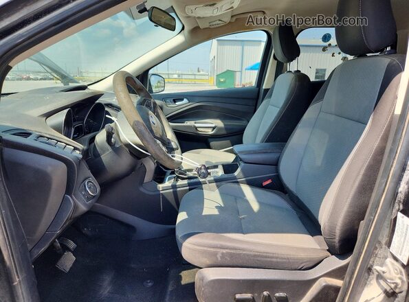 1FMCU9GD8JUB36235 2018 FORD ESCAPE Gray Առջևի վահանակի տեսք