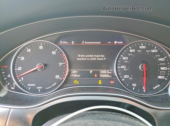WAUWGAFC6GN003542 2016 AUDI A7 Серебряный Вид задних сидений