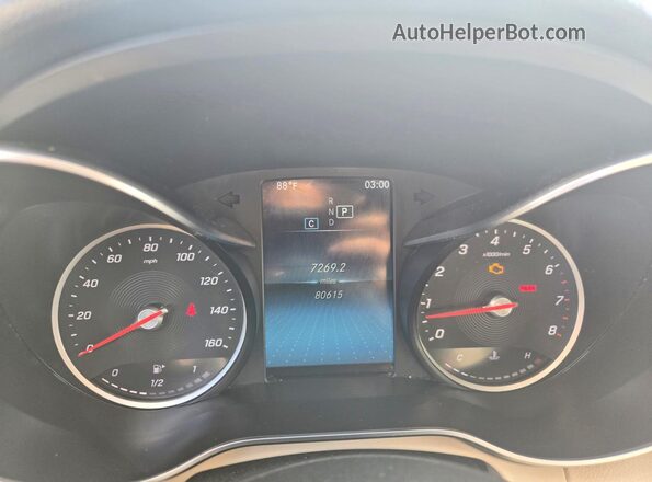 WDDWF8EB2LR526086 2020 MERCEDES-BENZ C-CLASS Blue ხელსაწყოთა პანელის ხედი