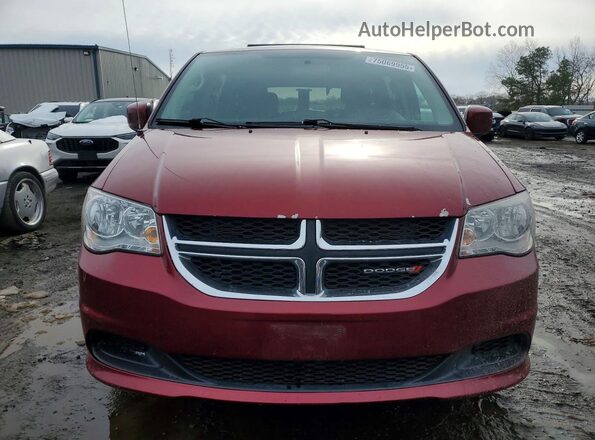 2C4RDGCG0GR179363 2016 DODGE CARAVAN Red Вид ззаду