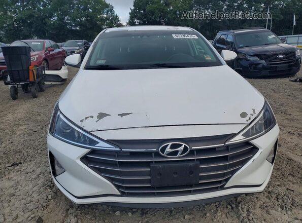 5NPD84LF6KH443230 2019 HYUNDAI ELANTRA White უკანა ხედი