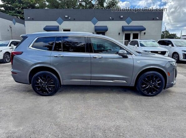 1GYKPDRS9LZ133642 2020 CADILLAC XT6 Gray VIN կոդի պիտակի տեսք