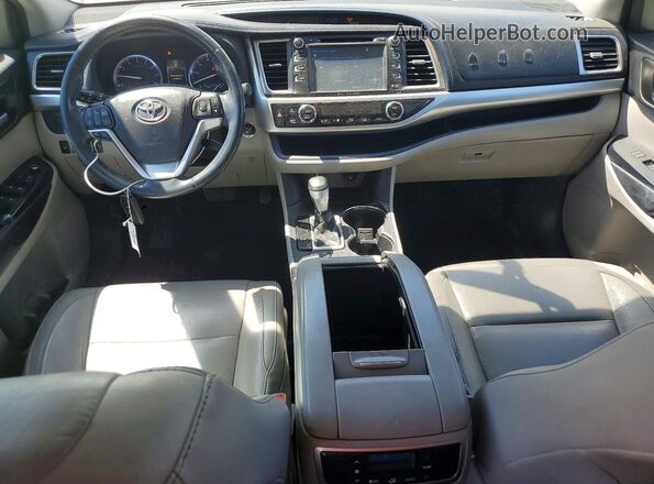 5TDKKRFH7GS182162 2016 TOYOTA HIGHLANDER White Սարքավորումների վահանակի տեսք