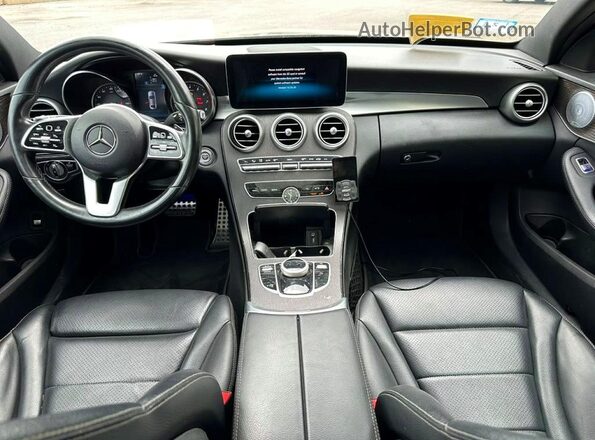 55SWF8EB6LU323927 2020 MERCEDES-BENZ C Silver Вид салону спереду