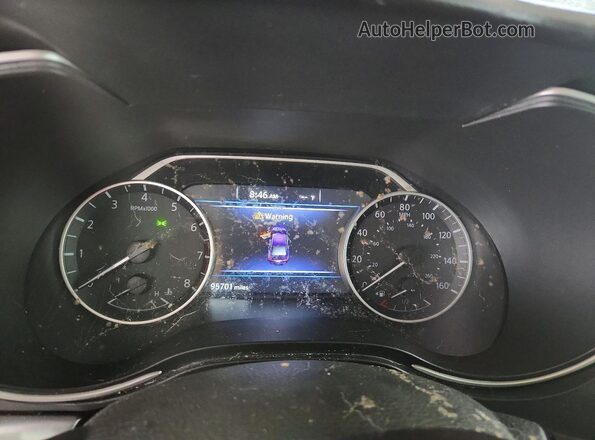 1N4AA6AV5KC383679 2019 NISSAN MAXIMA Серый Вид задних сидений