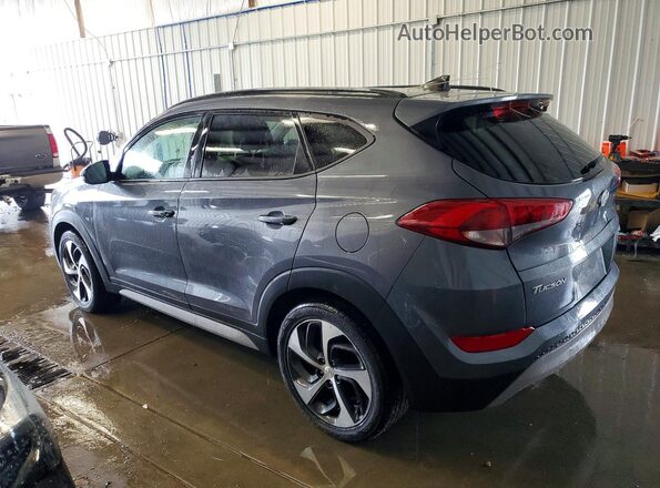 KM8J3CA22JU690014 2018 HYUNDAI TUCSON Gray Задня права чверть