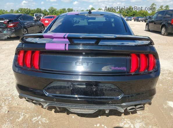 1FA6P8CF5N5112412 2022 FORD MUSTANG Black წინა სალონის ხედი