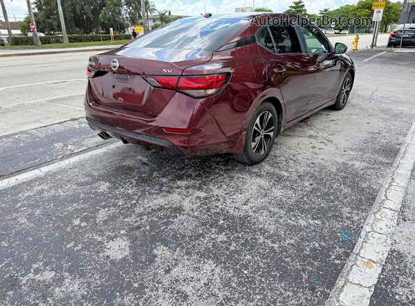 3N1AB8CVXMY301474 2021 NISSAN SENTRA Burgundy Vista frontal