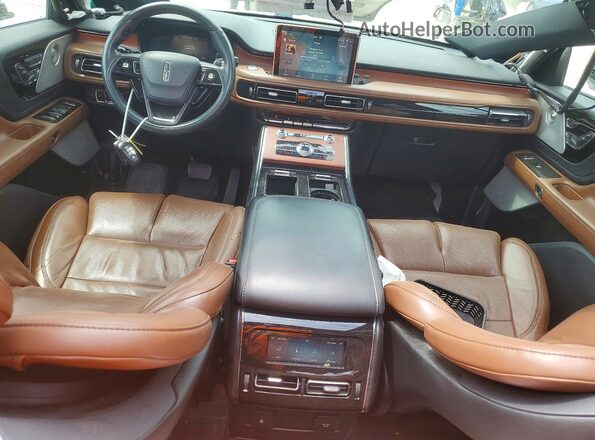 5LM5J7XC8LGL27987 2020 LINCOLN AVIATOR White Widok zestawu wskaźników