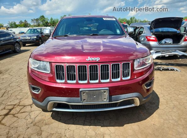 1C4RJFBG7GC376947 2016 JEEP GRAND Бордовый Вид сзади