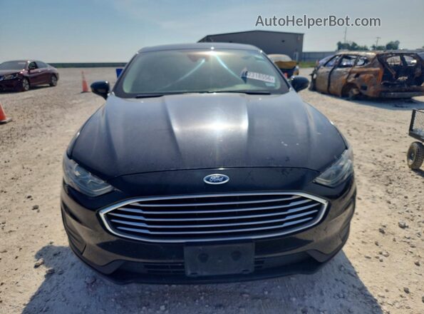 3FA6P0LU5KR235216 2019 FORD FUSION Black Widok z tyłu