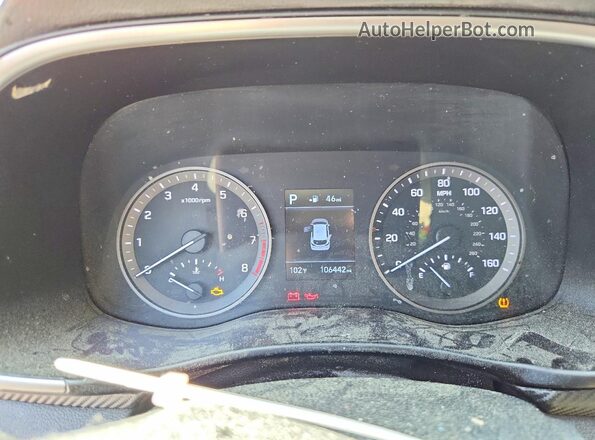 KM8J33AL8KU915255 2019 HYUNDAI TUCSON Blue Vista de los asientos traseros