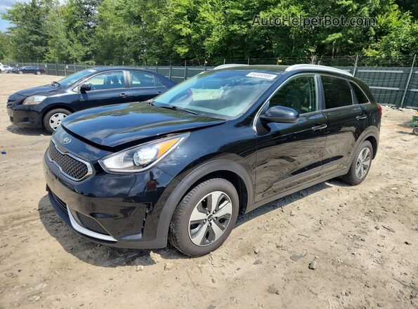 KNDCB3LC4H5066659 2017 KIA NIRO Черный Задняя левая четверть