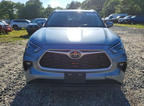 5TDKDRBH2PS515383 2023 TOYOTA HIGHLANDER Gray Rear view
