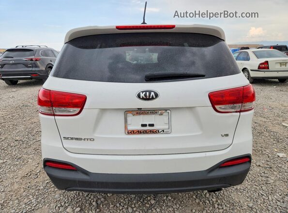5XYPGDA51GG134399 2016 KIA SORENTO White Вид салону спереду