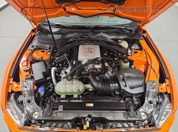 1FA6P8SJ2L5500829 2020 FORD MUSTANG Оранжевый Вид подкапотного пространства