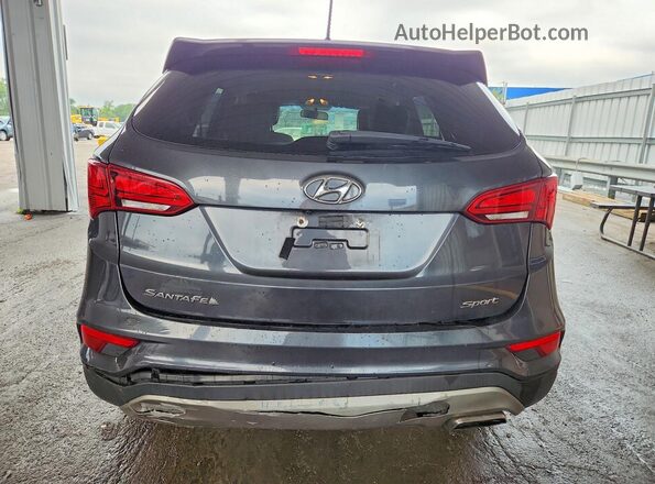 5XYZT3LB0JG563400 2018 HYUNDAI SANTA FE Gray Սալոնի դիմացի տեսք