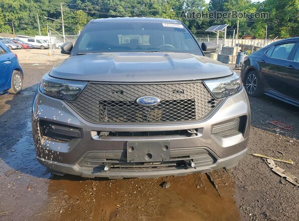 1FM5K8AB3LGC95228 2020 FORD EXPLORER Gray Widok z tyłu