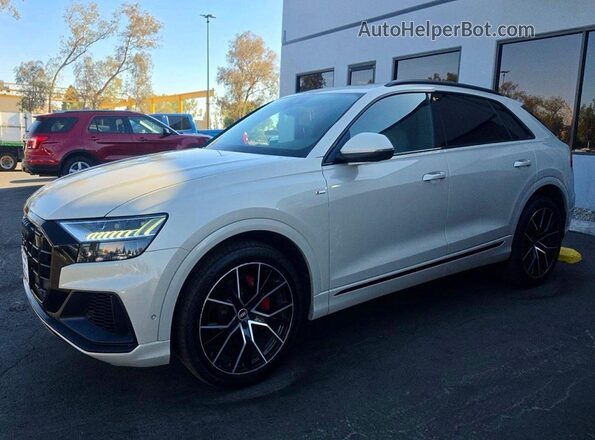 WA1EVAF17MD018808 2021 AUDI Q8 Бежевый Задняя левая четверть