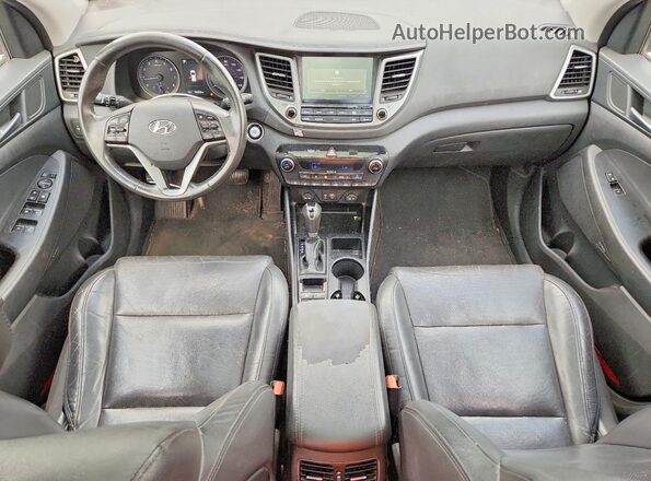 KM8J3CA28HU304044 2017 HYUNDAI TUCSON Gray Widok zestawu wskaźników