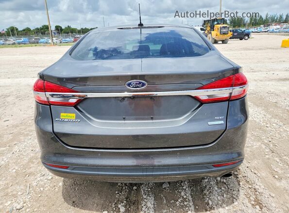 3FA6P0HD8HR372085 2017 FORD FUSION Gray Widok wnętrza z przodu